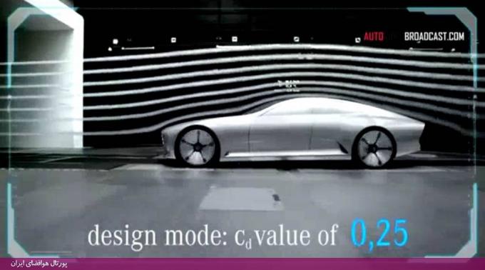 طرح اولیه خودروی آیرودینامیک هوشمند شرکت مرسدس بنز